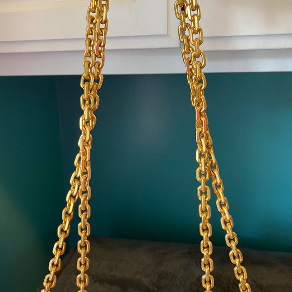 Tory Burch Gemini Gray Snakeskin Embossed Bag - Picture 6 of 14